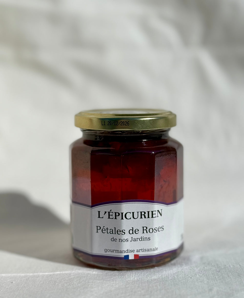 Préparation aux pétales de roses