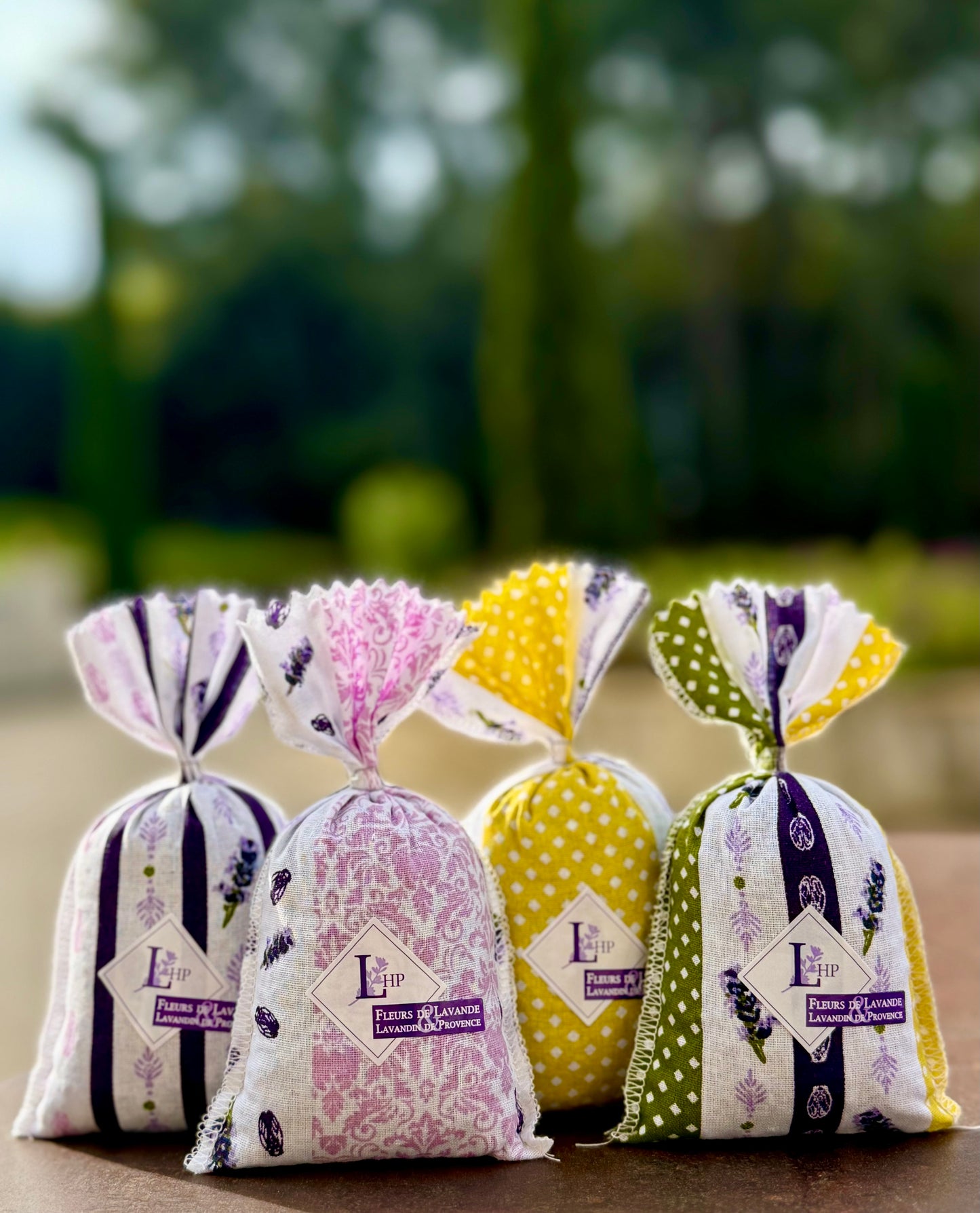 Sachets de lavande et lavandin en tissu provençal 18g